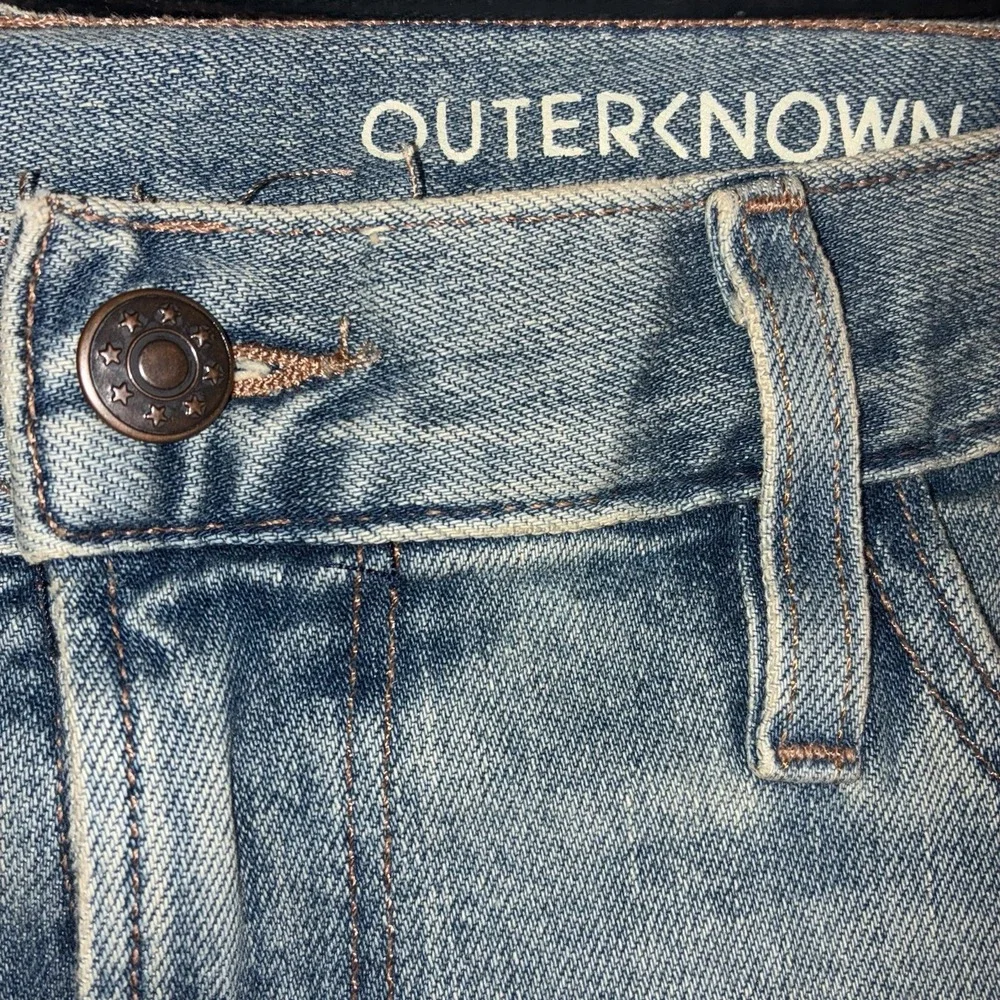 Outerknown Jeans Men's Size 33 x 30 SEA Jean OK Med Lt‎ Wash Blue Faded Shade F